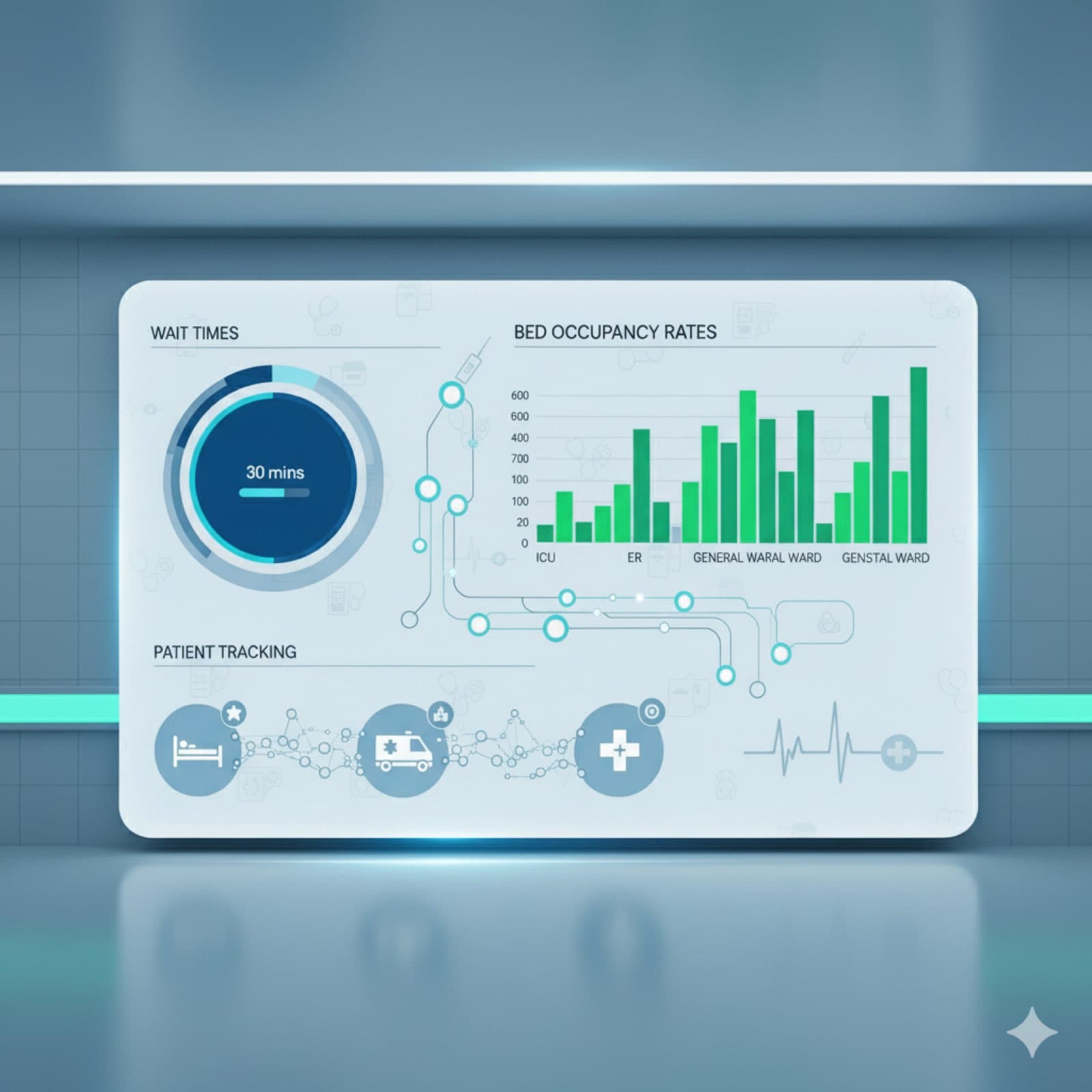 Dashboard clínico de KPIs